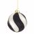 SFERA IN VETRO MONOCHROME LINEE Diametro 8cm 0937443 BIZZOTTO