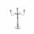CANDELABRO 3 FUOCHI 35x15x44cm ARGENTO 18029