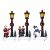 LANTERNE DI NATALE C/LED MULTIC. 230802