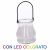 LANTERNA CON LED COLORATO E CANDELA A CITRONELLA
