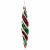 SFERA IN VETRO STICK VERDE ROSSO h. 20cm 6174930000