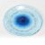 PIATTO TONDO VETRO ONDA BLU CM21 49430