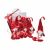 GNOMO VELLUTO 8x45cm ROSSO 81291 NATALUNA