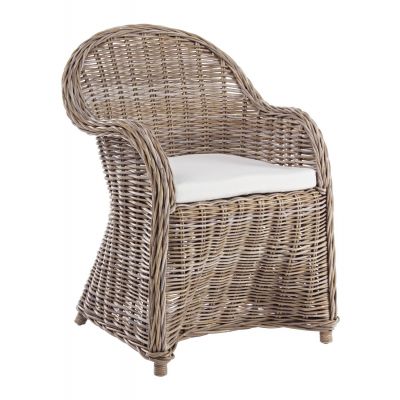 MARTIN POLTRONA GRIGIO NATURALE CON CUSCINO BIZZOTTO 0671650