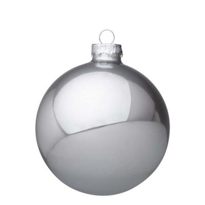SFERA IN VETRO ARGENTO SHIMMER Diametro 10cm 0930013 BIZZOTTO