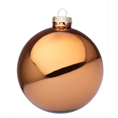 SFERA IN VETRO CARAMELLO LUCIDO diametro 10cm 0937002