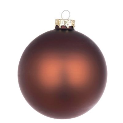 SFERA IN VETRO MARRONE TRONCO OPACO diametro 10cm 0937018