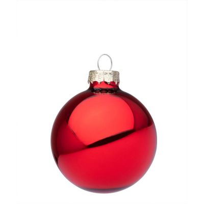 SFERA IN VETRO ROSSO GRANATA LUCIDO  diametro 6cm 0937034
