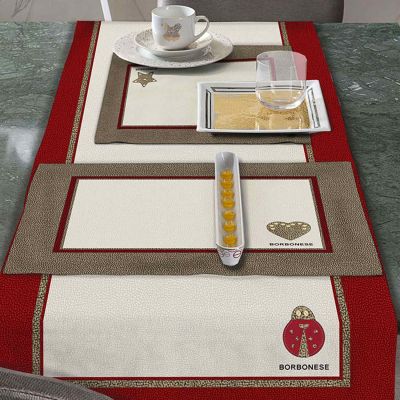 BORBONESE RUNNER XMAS STELLA 50X150CM