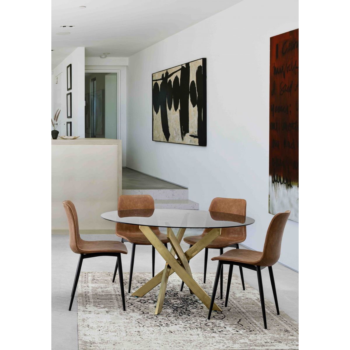 PIANO TAVOLO GEORGE FUME' D120 0733502 BIZZOTTO