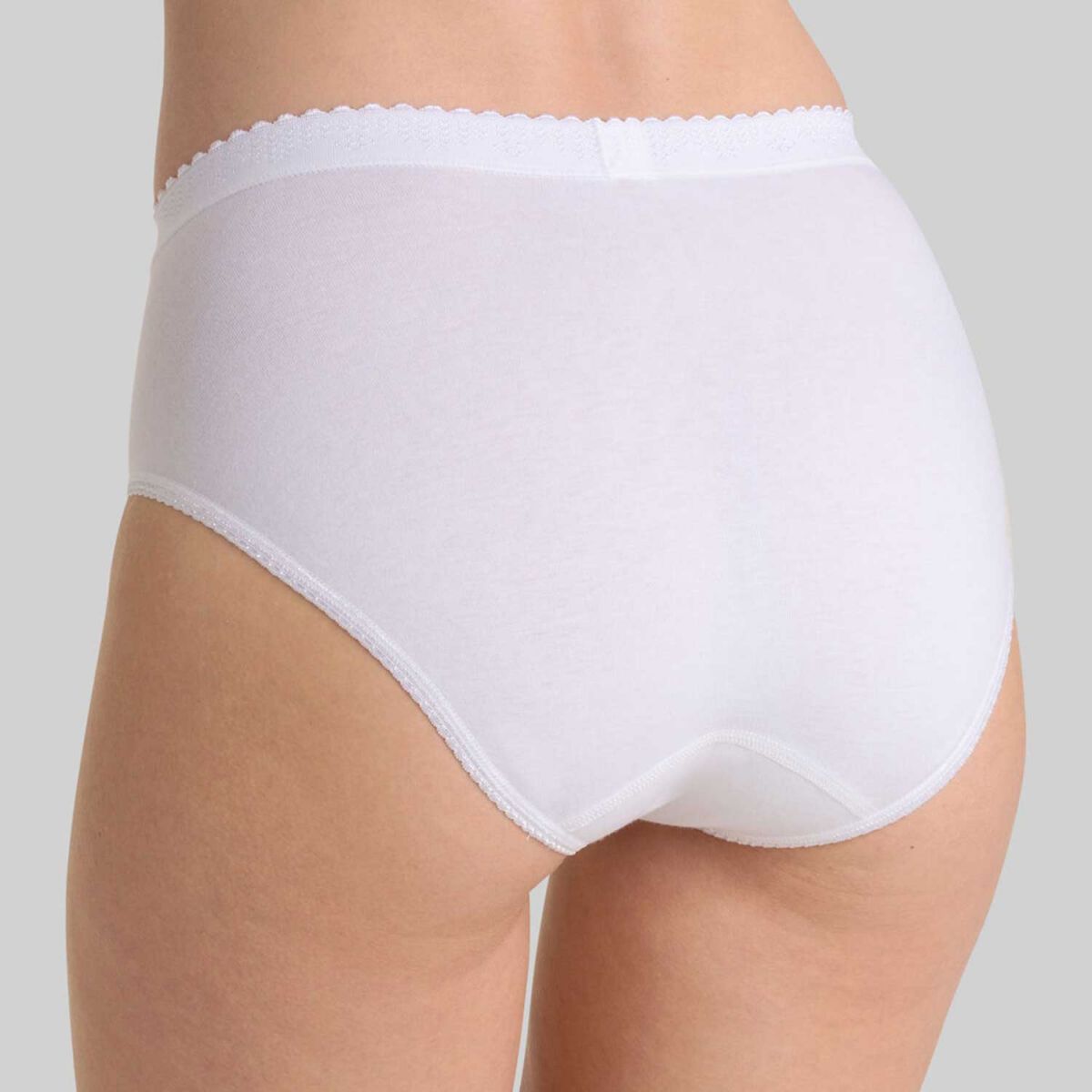 Slip Sloggi Donna Pacco Da 4 - Cotone Elastan, Comodi E Morbidi Con Pizzo - Intimo Giornaliero - Foto 3