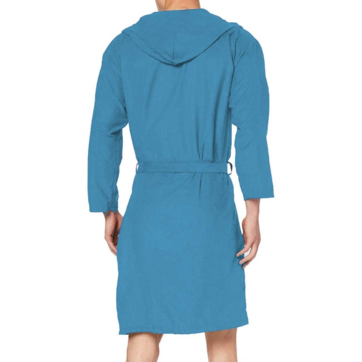 Accappatoio In Microfibra Morbida Con Cappuccio E Tasca - Unisex, Leggero E Assorbente - Foto 9