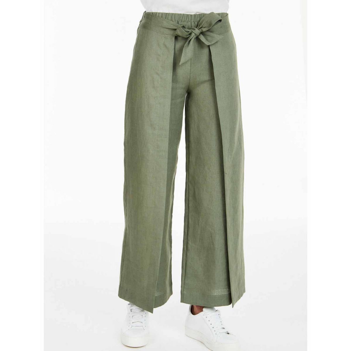 PANTALONE AMPIO IN LINO RAGNO D920PE