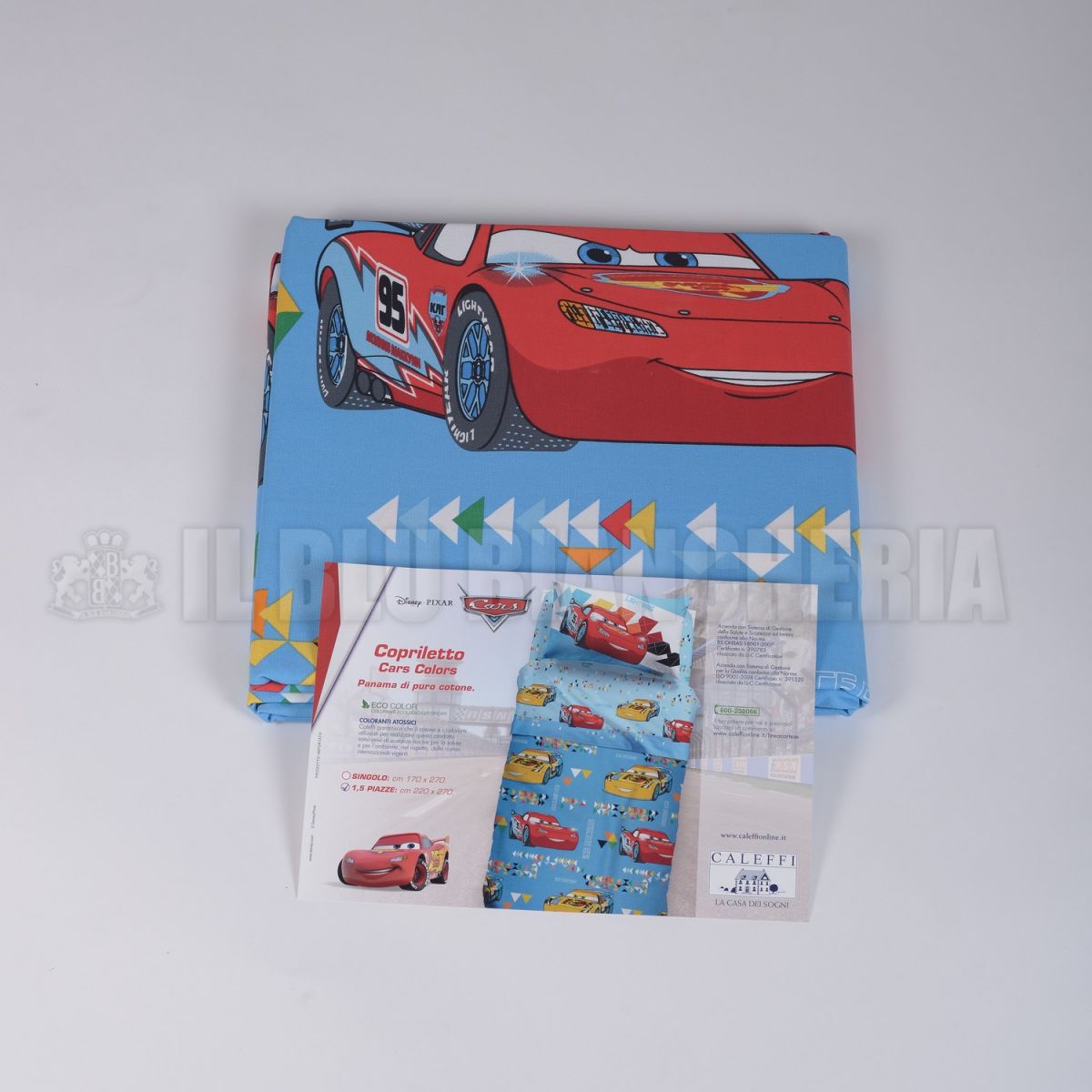 Copriletto CARS SPORT giallo piazza mezzo cm 220x270 Coperta estiva leggera 