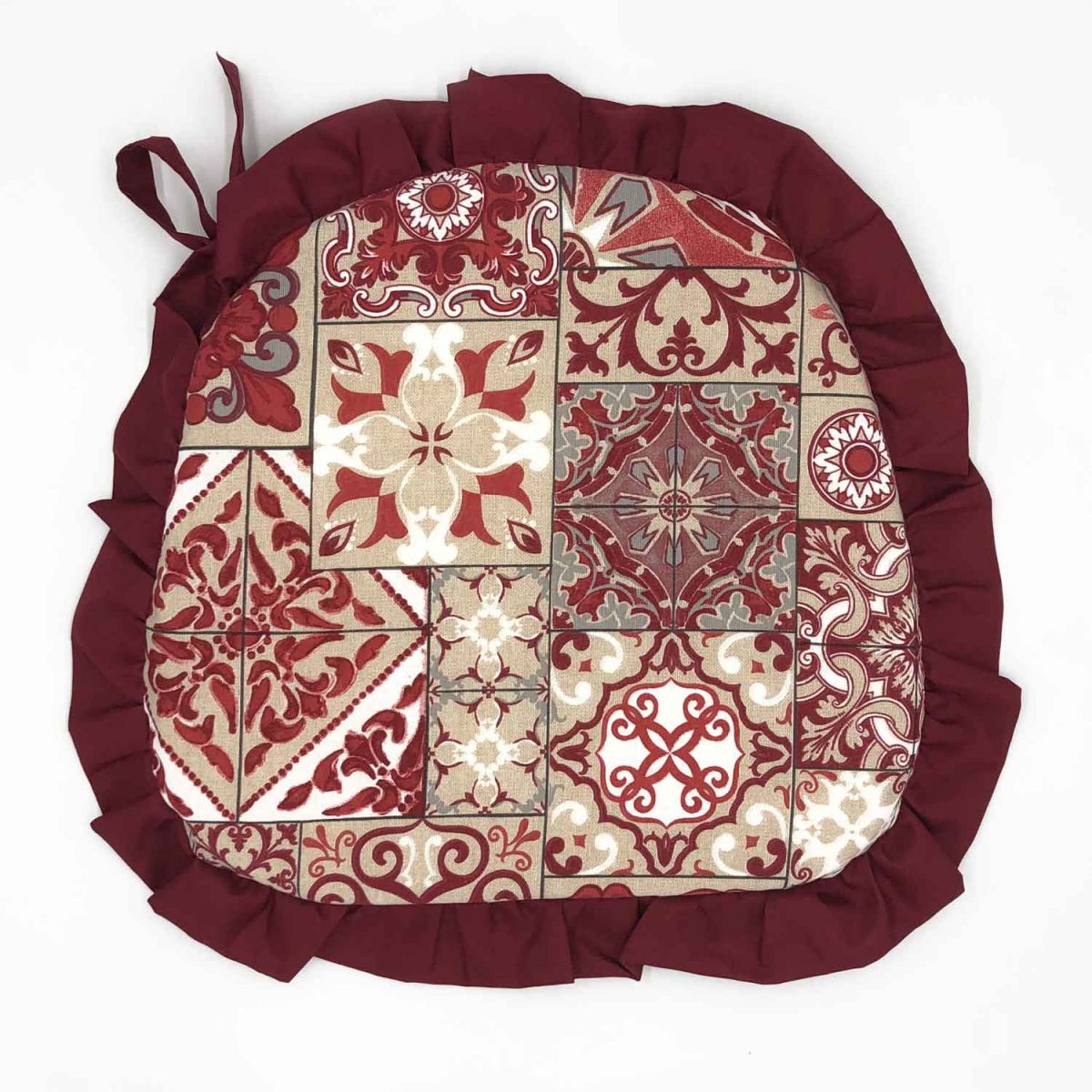 SET CUSCINI SAGOMATI CON VOLANT