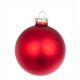 SFERA IN VETRO ROSSO GRANATA OPACO diametro 8cm 0937038