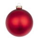 SFERA IN VETRO ROSSO GRANATA OPACO  diametro 10cm 0937039