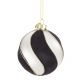 SFERA IN VETRO MONOCHROME LINEE Diametro 8cm 0937443 BIZZOTTO