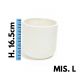 VASO IN CERAMICA BIANCO MIS. L  H.16.5 cm ILBLUCASA