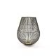 LANTERNA NERA INTERNO ORO altezza 30.5cm 29037
