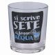 SET 6 BICCHI VT 270ML SI SCRIVE SI LEGGE