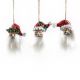 PENDENTE BABBO NATALE IN RESINA 12x8x2cm VARIANTI ASSORTITE 61663