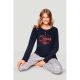 NLO PIGIAMA DONNA IN CALDO COTONE 650845 INFIORE