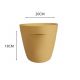 SET VASO CONICO STRIATO OCRA M20COC