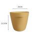 SET VASO CONICO STRIATO OCRA M25COC
