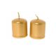 COPPIA CANDELE PILLAR LUCIDE ORO H5CM 79274