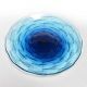 FISH CENTROTAVOLA IN VETRO COLORE BLU DIAMETRO 21CM 49409