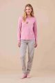 PIGIAMA DA DONNA IN CALDO COTONE FA009253