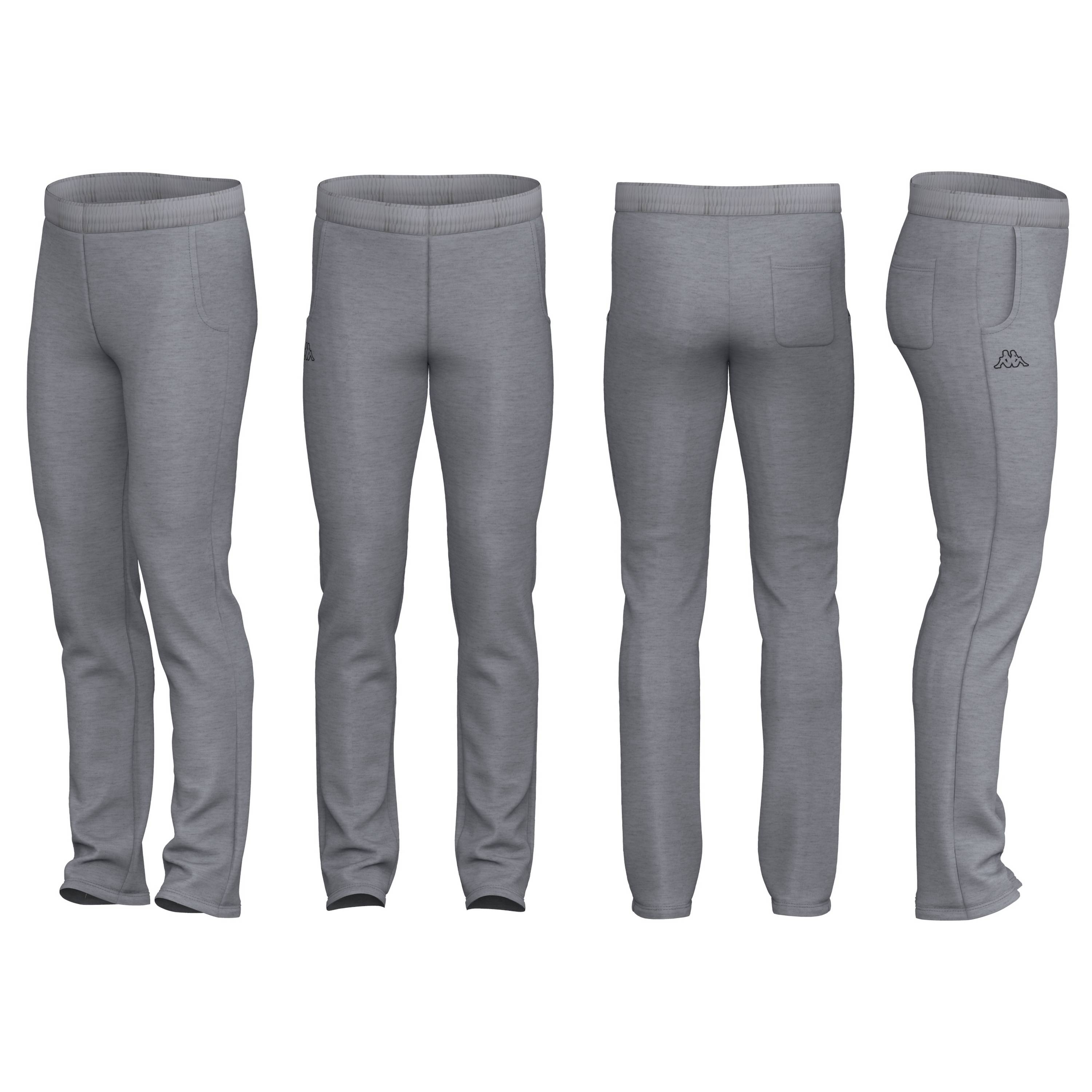 PANTALONI SPORTIVI UOMO KAPPA 303N0E0 GREY MD MEL - BLACK