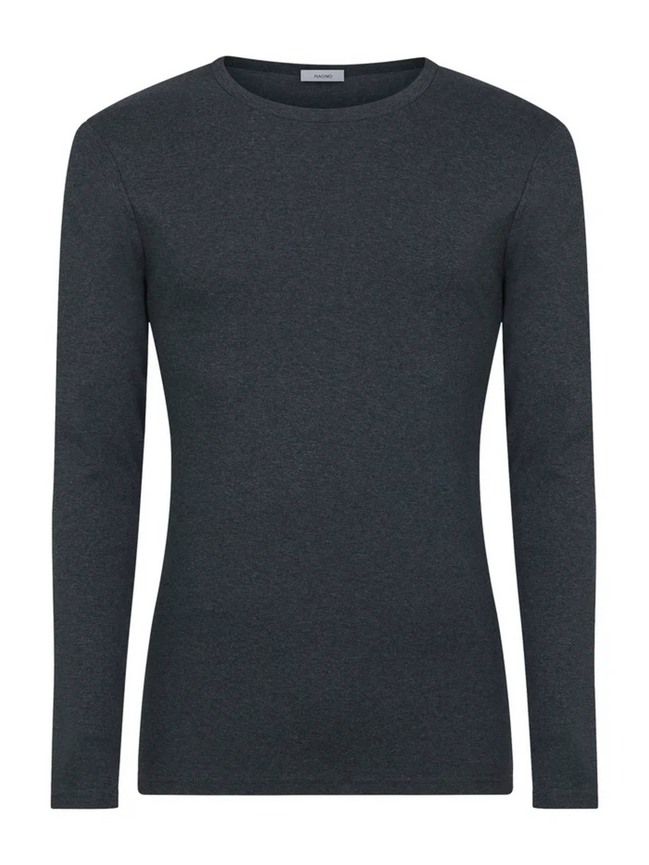 MAGLIA TERMICA 100% COTONE  MANICA LUNGA U801A9 RAGNO PIOMBO MELANGE
