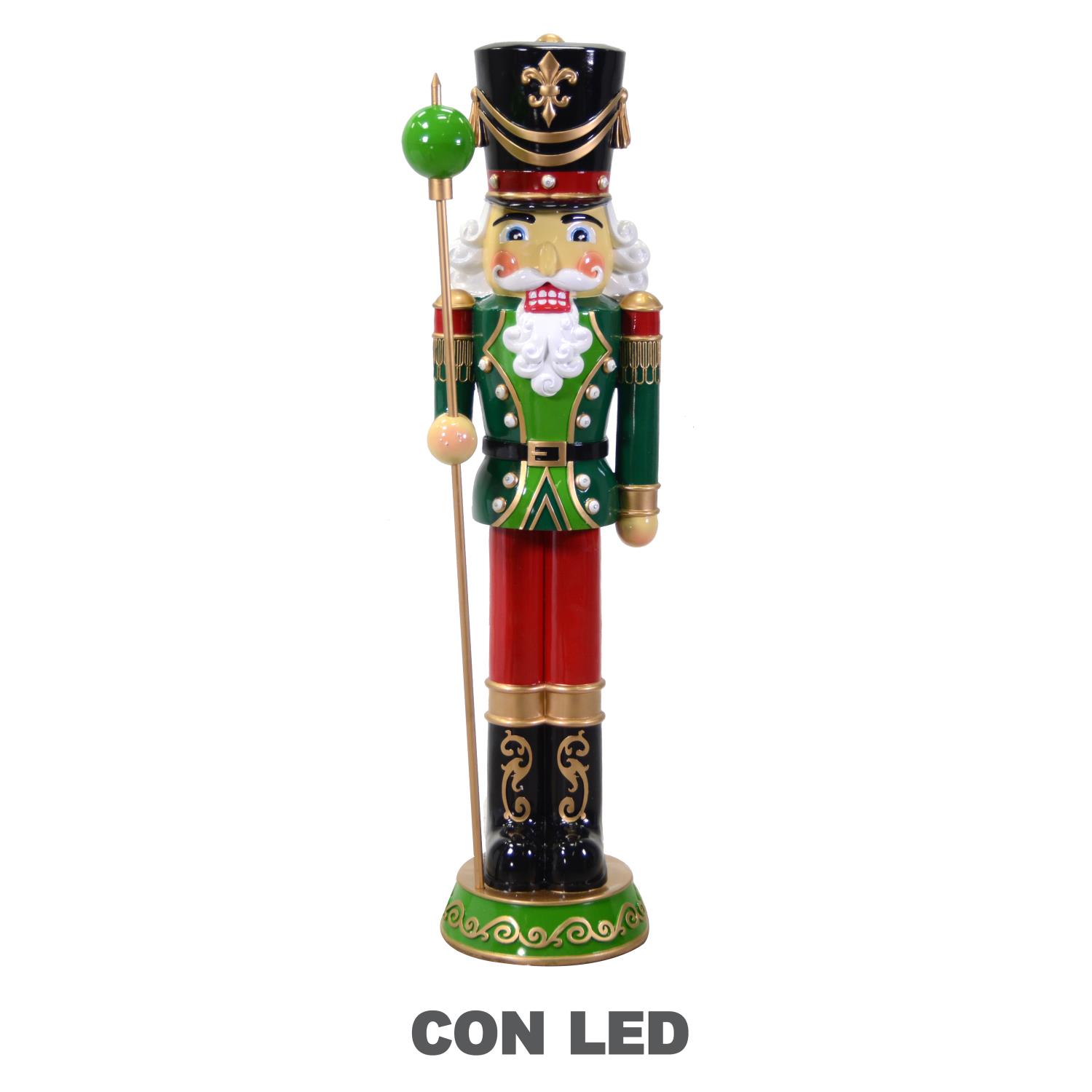 SOLDATINO RESINA CON LED NERO CM47X44H156