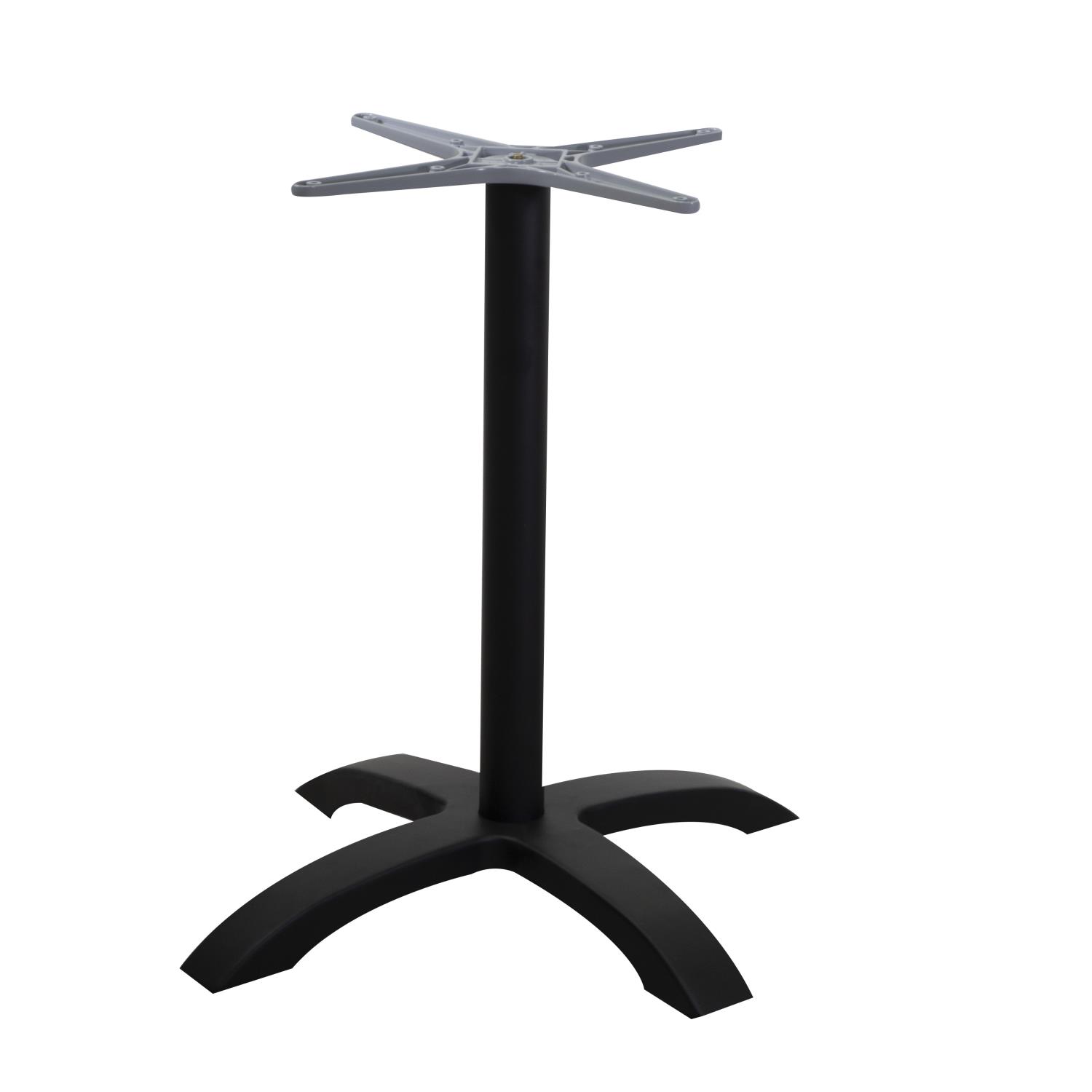 Base tavolo alluminio Alan nero cm52x52h72