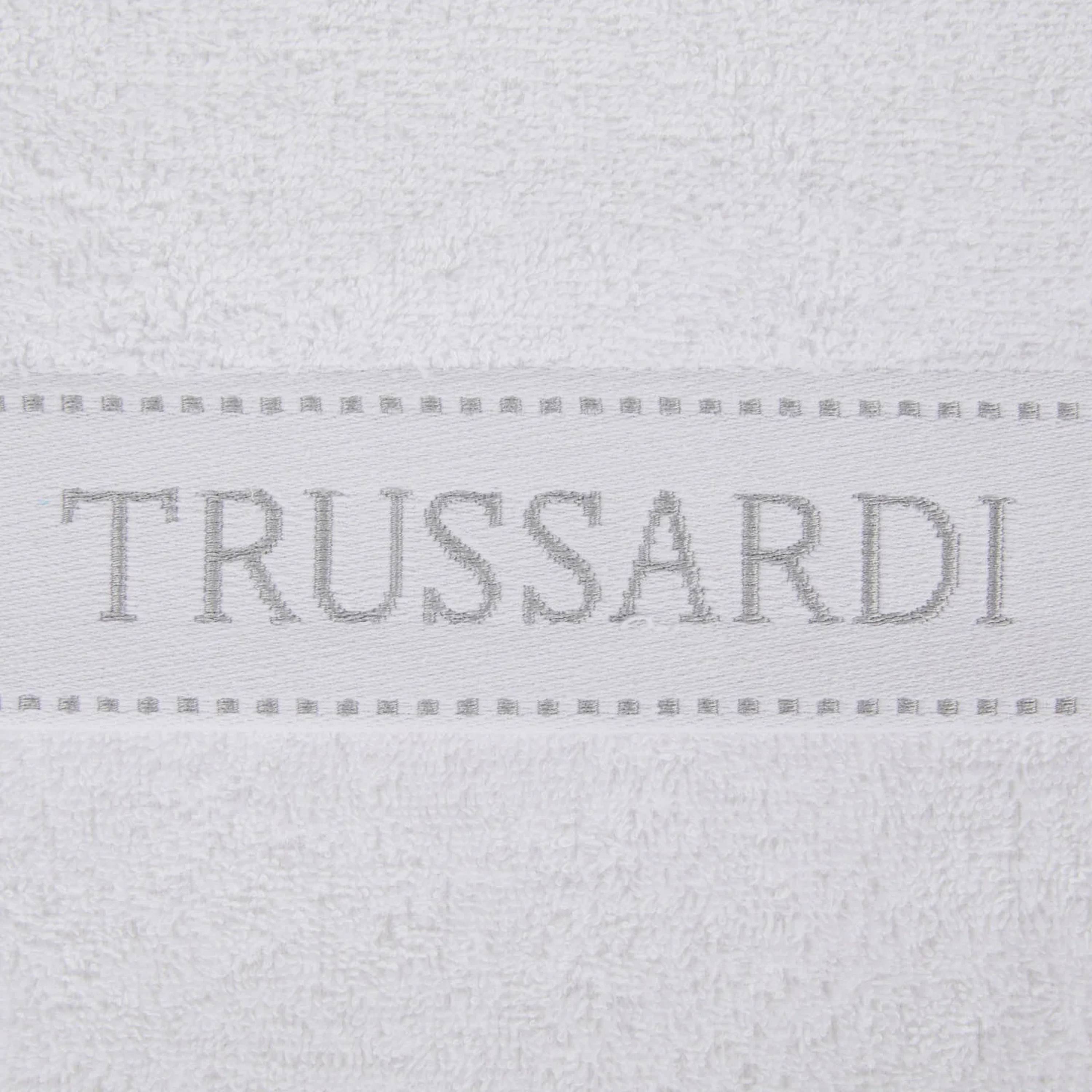 RIBBON SET 1+1 ASCIUGAMANI TRUSSARDI BIANCO