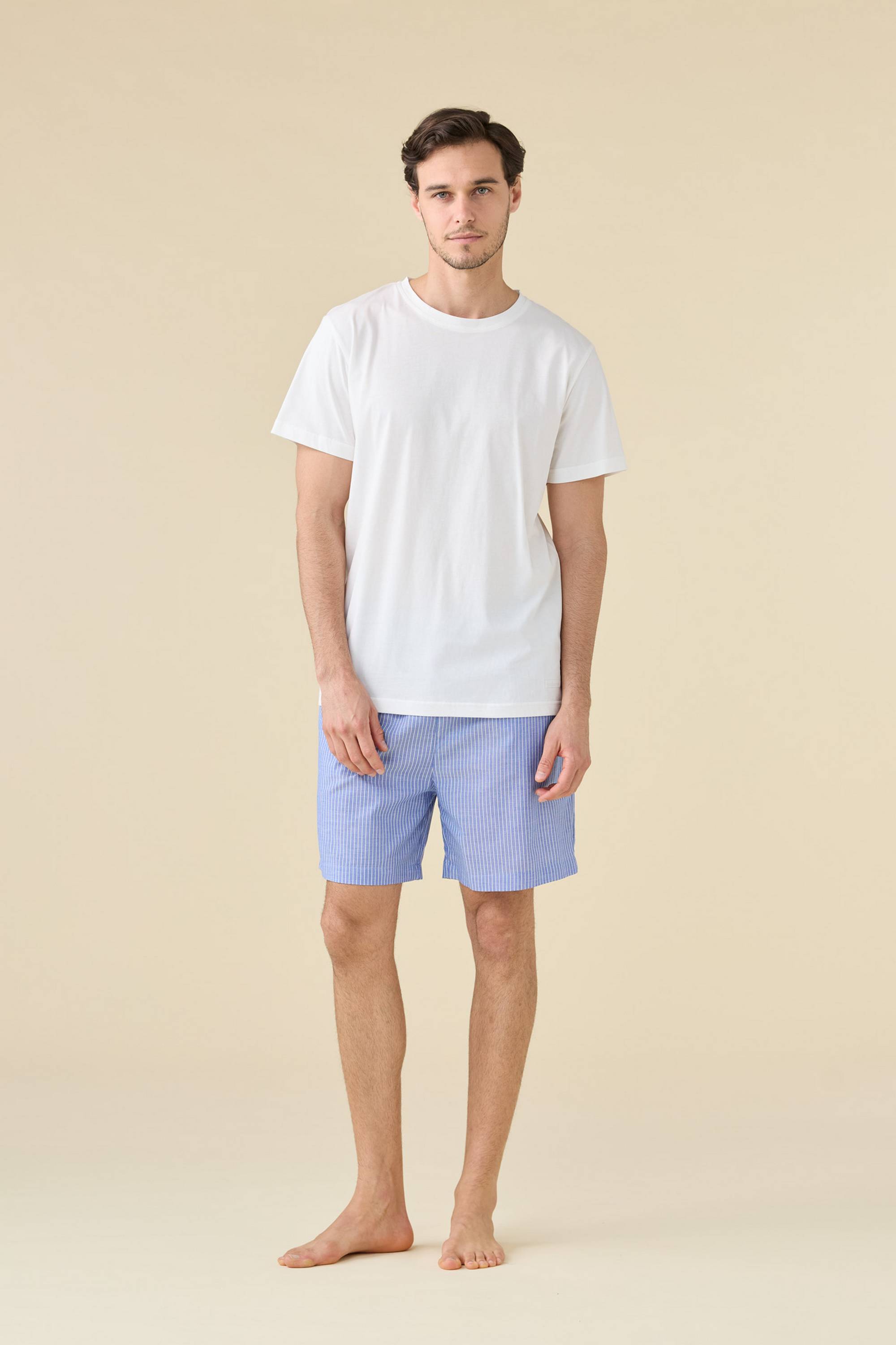 PIGIAMA UOMO COTONE Mezza manica FC003276 noidinotte NATURAL