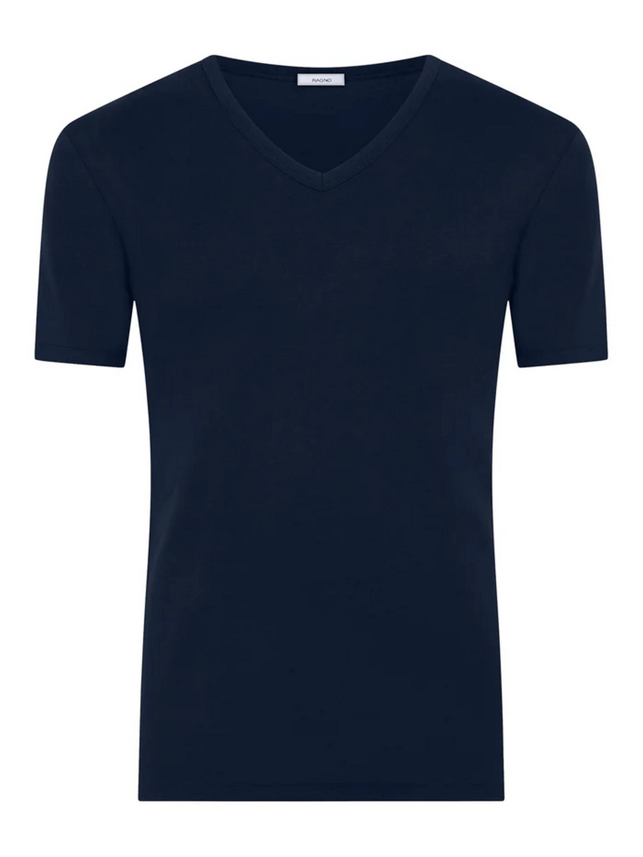 MAGLIA TERMICA 100% COTONE  MANICA CORTA SCOLLO V U801A8 RAGNO BLEU