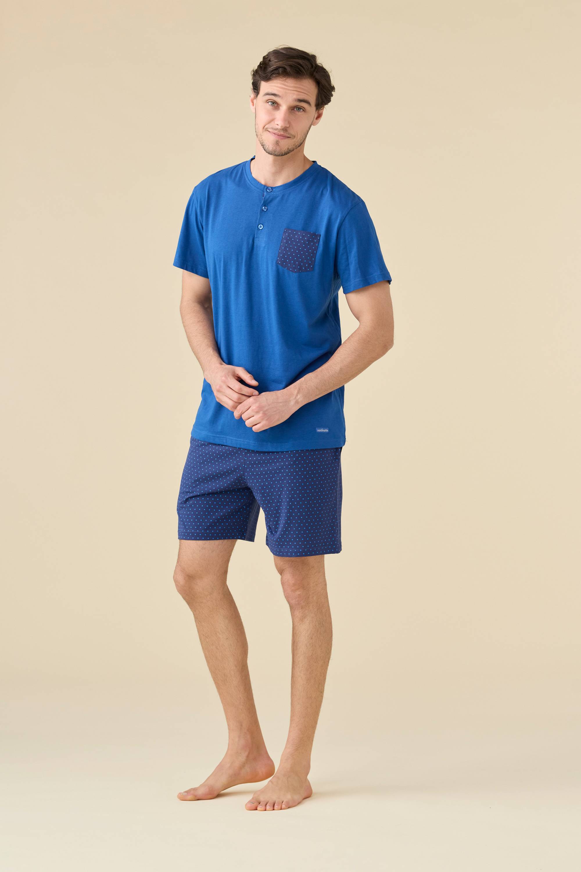 PIGIAMA UOMO PLUS COTONE FC003299 NOIDINOTTE LIMOK BLUE