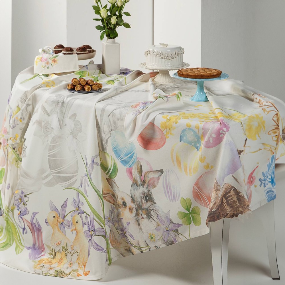SERVIZIO TAVOLA 8C RADICI 180X220CM TESSITURA RANDI PASQUA