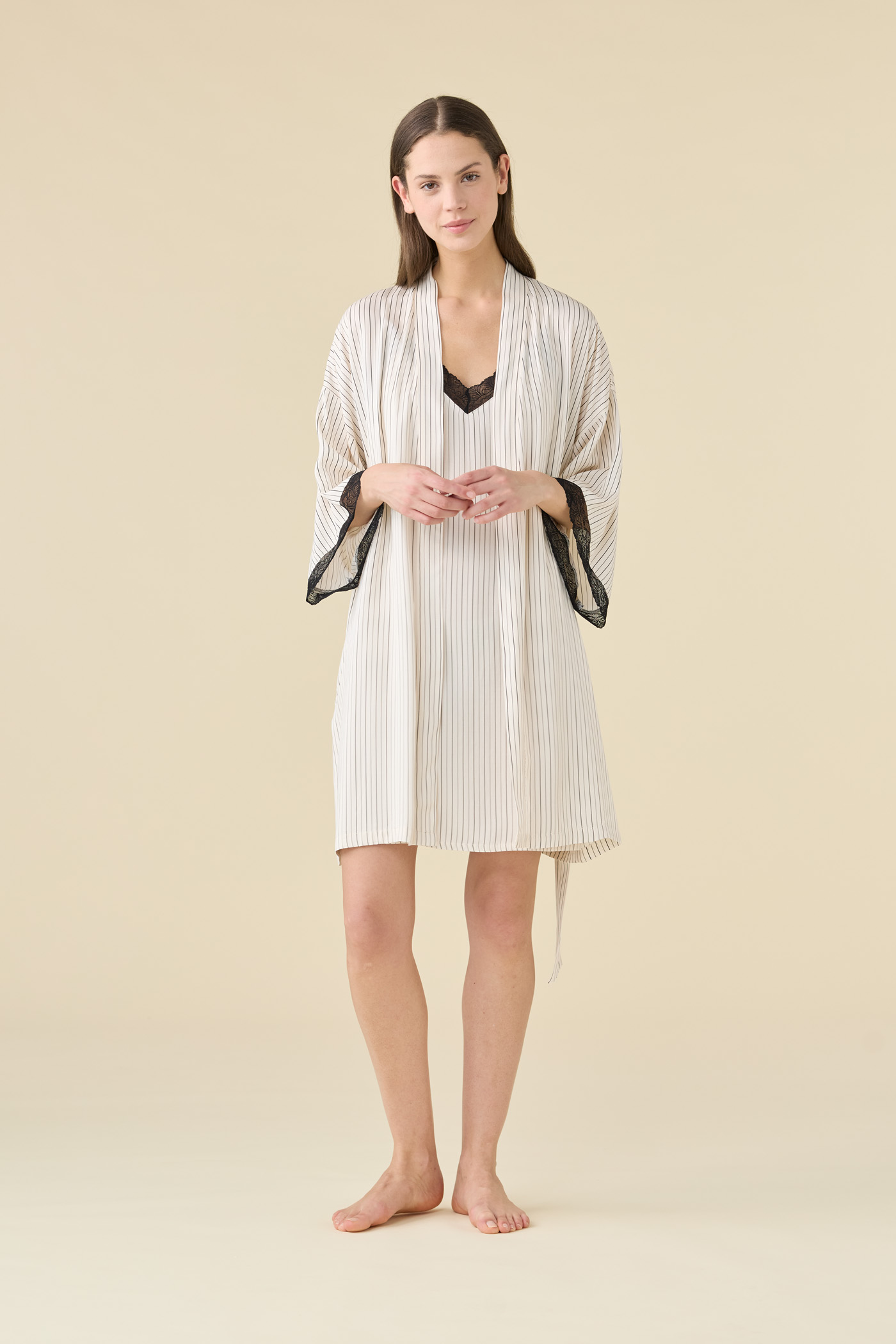 COMPLETO DONNA 2 Pezzi VISCOSA LE001285 noidinotte NATURAL