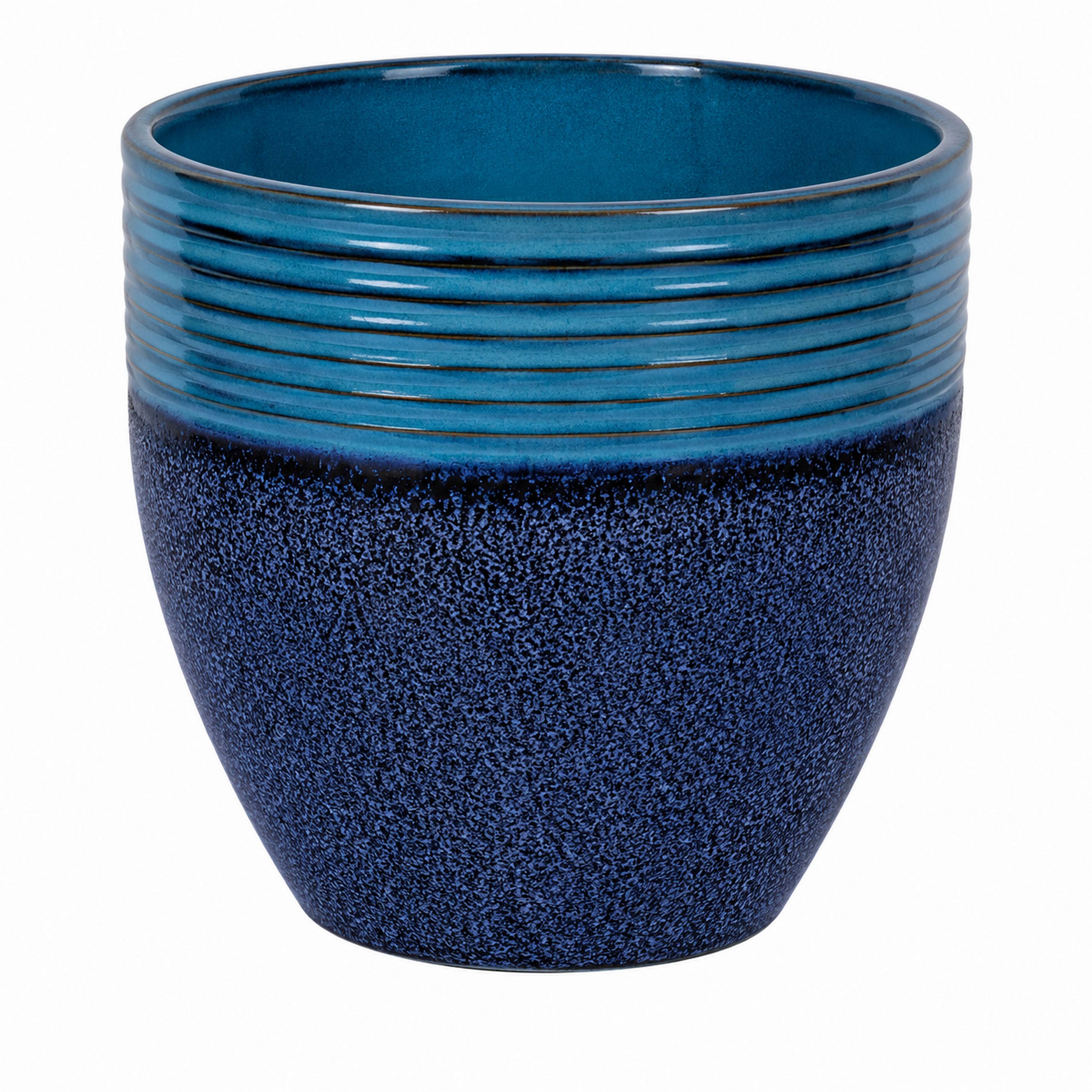 VASO CERAMICA CORSICA L D31X30,5H BIC.OCEAN