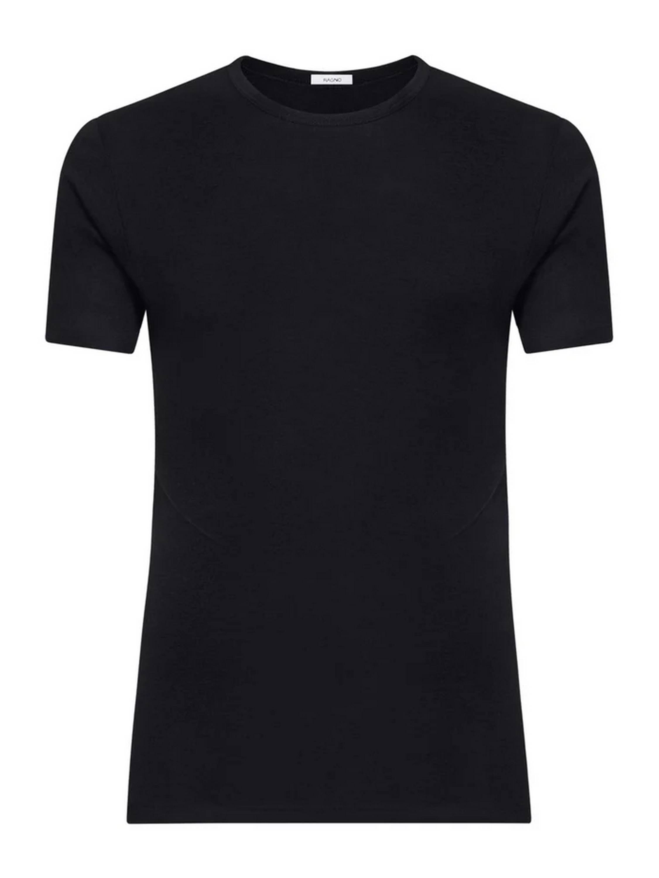 MAGLIA WSK MEZZA MANICA GIROCOLLO RAGNO 601597 NERO
