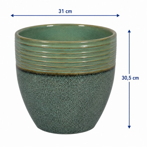 VASO CERAM CORSICA L D31X30,5H BIC.SMERA