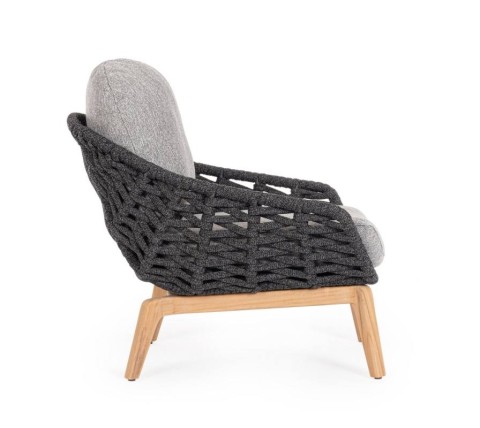 POLTRONA CON CUSCINO TAMIRES ANTRACITE 0660606