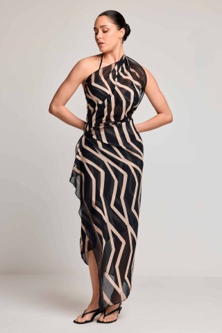 SHORELINE CALM PAREO DAVID DA26-071 BLACK