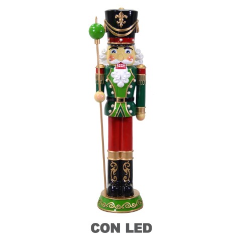 SOLDATINO RESINA CON LED NERO CM47X44H156