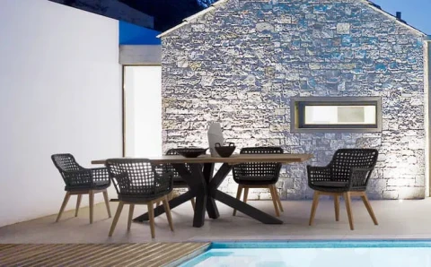 RAMSEY TAVOLO 240x100cm NERO 0804457 BIZZOTTO
