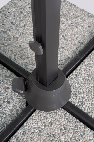 OMBRELLONE BRACCIO LATERALE VEGA 3X3MT ANTRACITE-GRIGIO 0795867